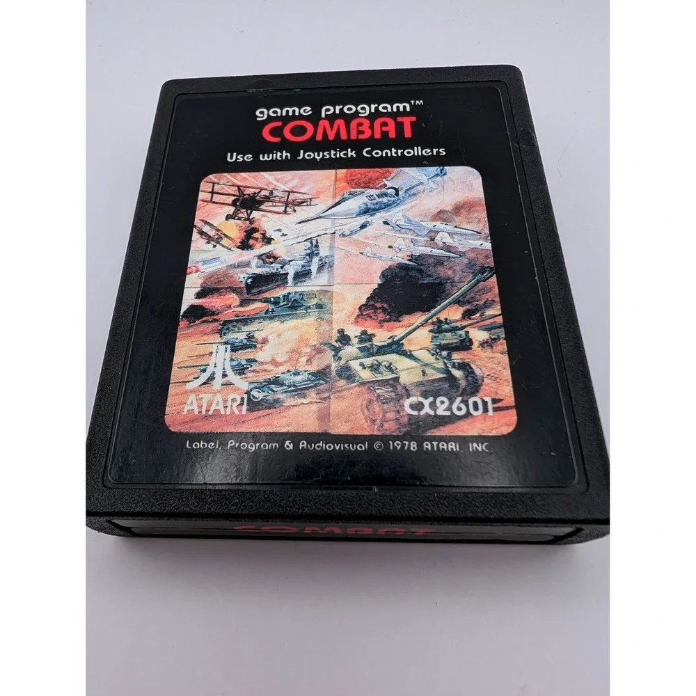 Atari 2600 Game Cartridge Lot of 4 Combat Surround ET Astroblast CX2601 CX2641